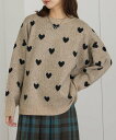 【SALE/31%OFF】MAISON BREEZE MAISON BREEZE/ハート型JQニット PO 31926E333 XNN セットアップセブン トップス ニット ホワイト グレー ブラック ベージュ【送料無料】
