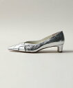 ODETTE E ODILE アーチベルトスクエア パンプス40↓↑ オデット エ オディール シューズ・靴 パンプス ネイビー シルバー ホワイト【送料無料】