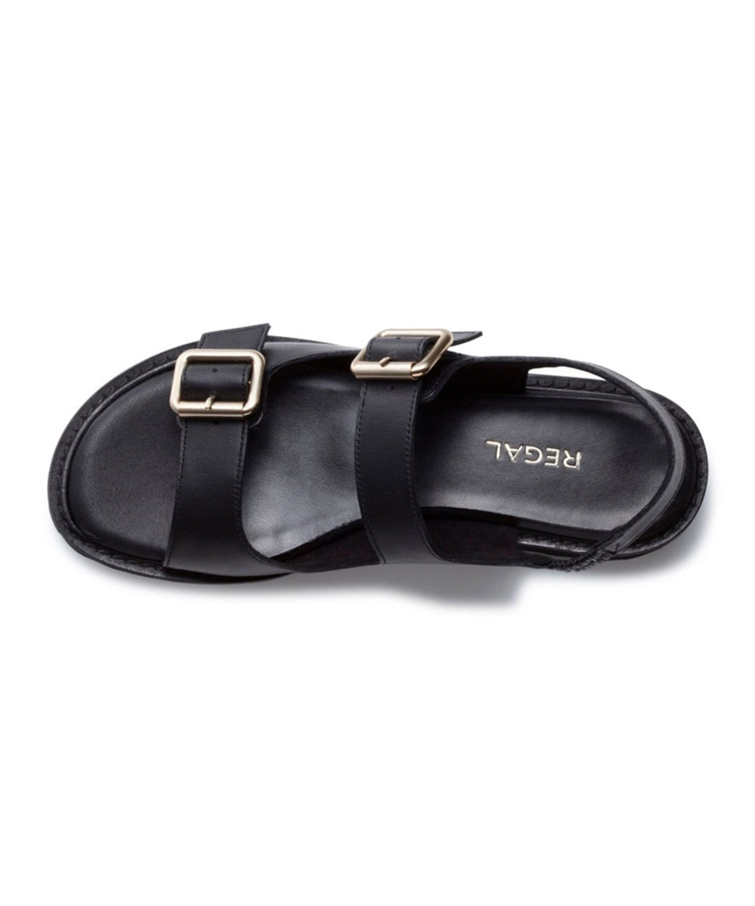 【SALE／30%OFF】REGAL リーガル F28R ダブルバックルサンダル ブラック サンダル リーガル フットコミュニティー シューズ・靴 サンダル ブラック【送料無料】