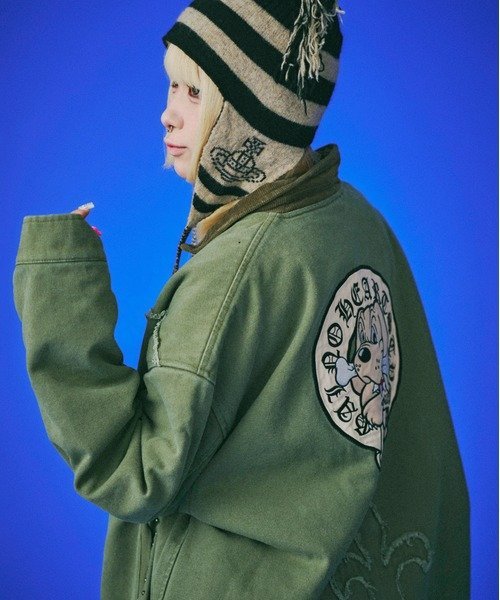 【SALE／30%OFF】SELECT BRANDS GALFY/ガルフィー 百合の紋紋カバーオール(MENS) ジャックローズ ジャケット・アウター ブルゾン・ジャンパー グレー ブラック カーキグリーン【送料無料】