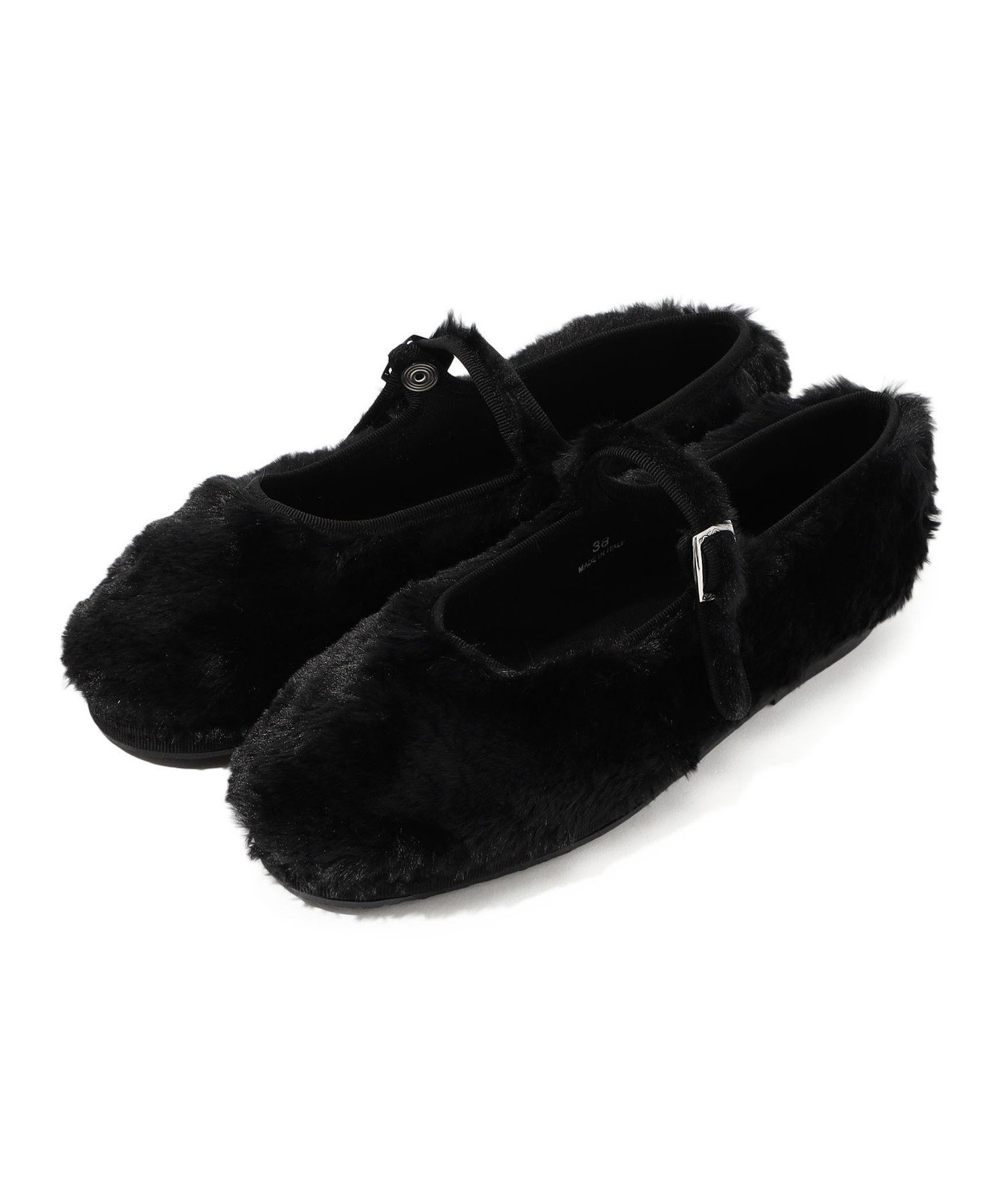 TOMORROWLAND GOODS Sciuscia フェイクファー メリージェーン トゥモローランド シューズ・靴 その他のシューズ・靴 ブラック【送料無料】のサムネイル