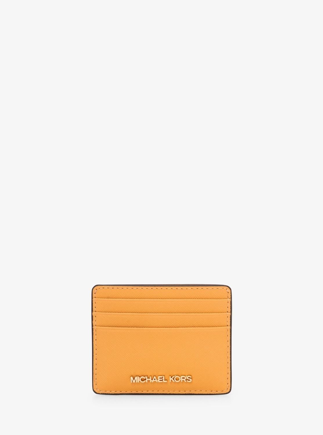 【SALE／75%OFF】MICHAEL KORS JET SET TRAVEL カードホルダー ラージ マイケルコース マイケル・コース 財布・ポーチ・ケース 名刺入れ・カードケース イエロー【送料無料】