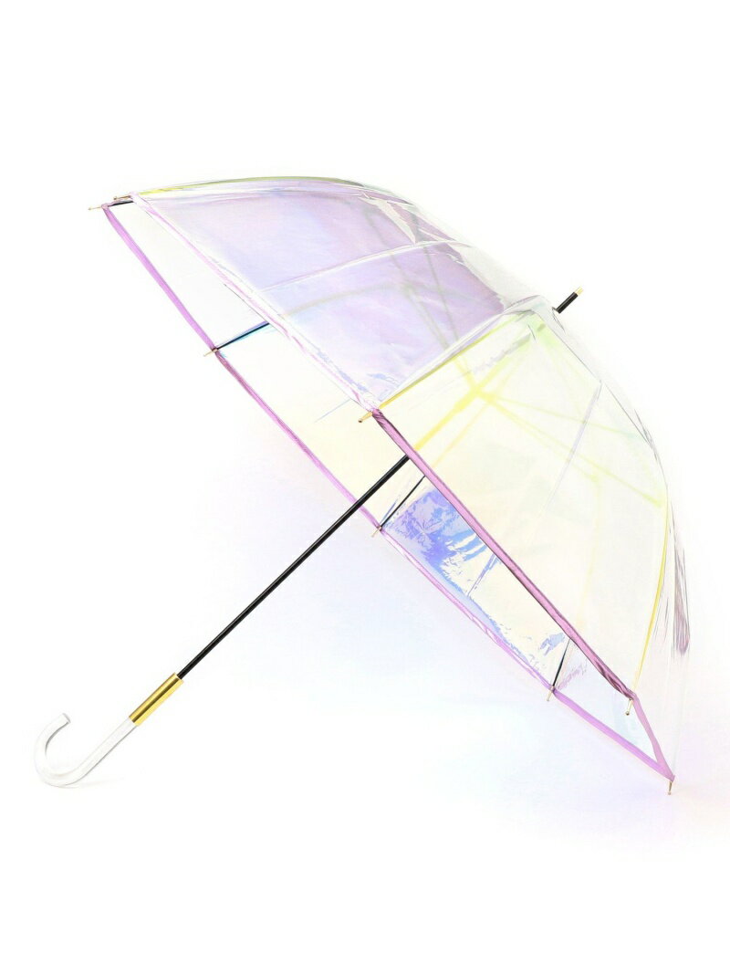 SHIPS WOMEN Wpc.:パイピングシャイニーアンブレラ◇ シップス ファッション雑貨 傘・長傘 ピンク ゴールドのサムネイル