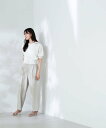 NATURAL BEAUTY BASIC リネンライクバレルパンツ ナチュラルビューティベーシック パンツ その他のパンツ ベージュ ブラウン ネイビー【送料無料】