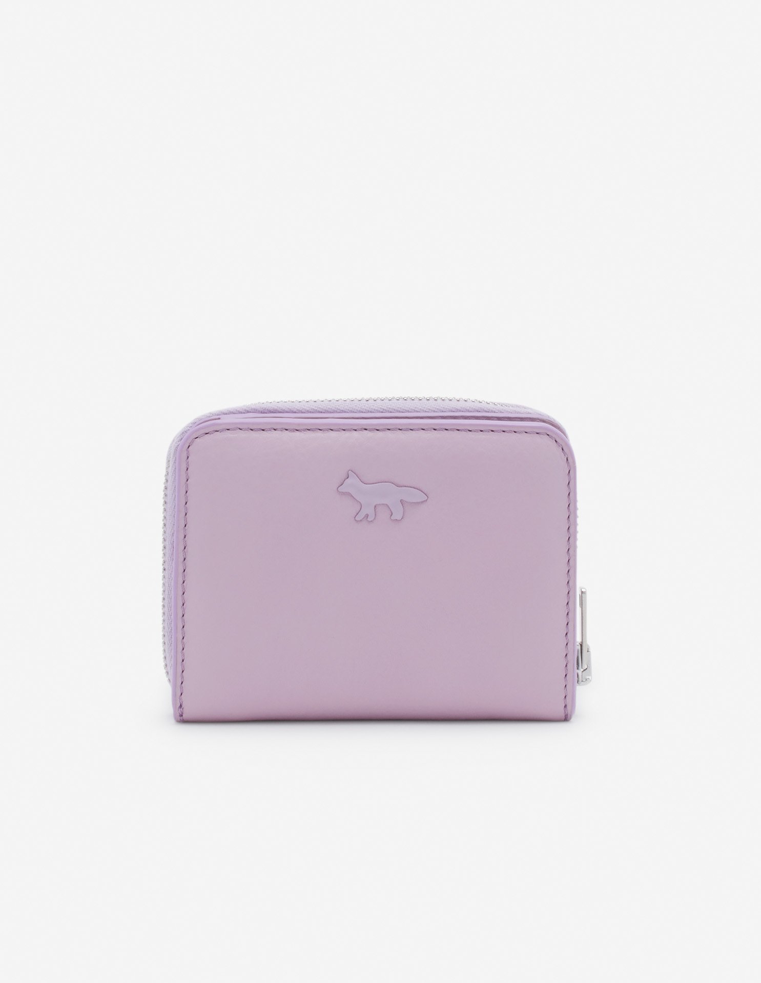 Maison Kitsune MAISON KITSUNE/(W)CLOUD ZIPPED WALLET メゾン キツネ 財布 ポーチ ケース 財布 パープル イエロー【送料無料】