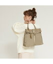 【SALE/20%OFF】LOWELL Things Ability/ナイロンBELTEDワンハンドルトートバッグ ロウェル シングス バッグ トートバッグ ブラック ベージュ【送料無料】
