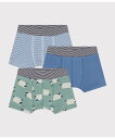 【SALE/10%OFF】PETIT BATEAU トランクス3枚組 プチバトー インナー・ルームウェア ボクサーパンツ・トランクス【送料無料】