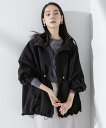 【SALE/20%OFF】NANO universe 撥水グログランフードブルゾン ナノユニバース ジャケット・アウター ブルゾン・ジャンパー グレー ブラック...