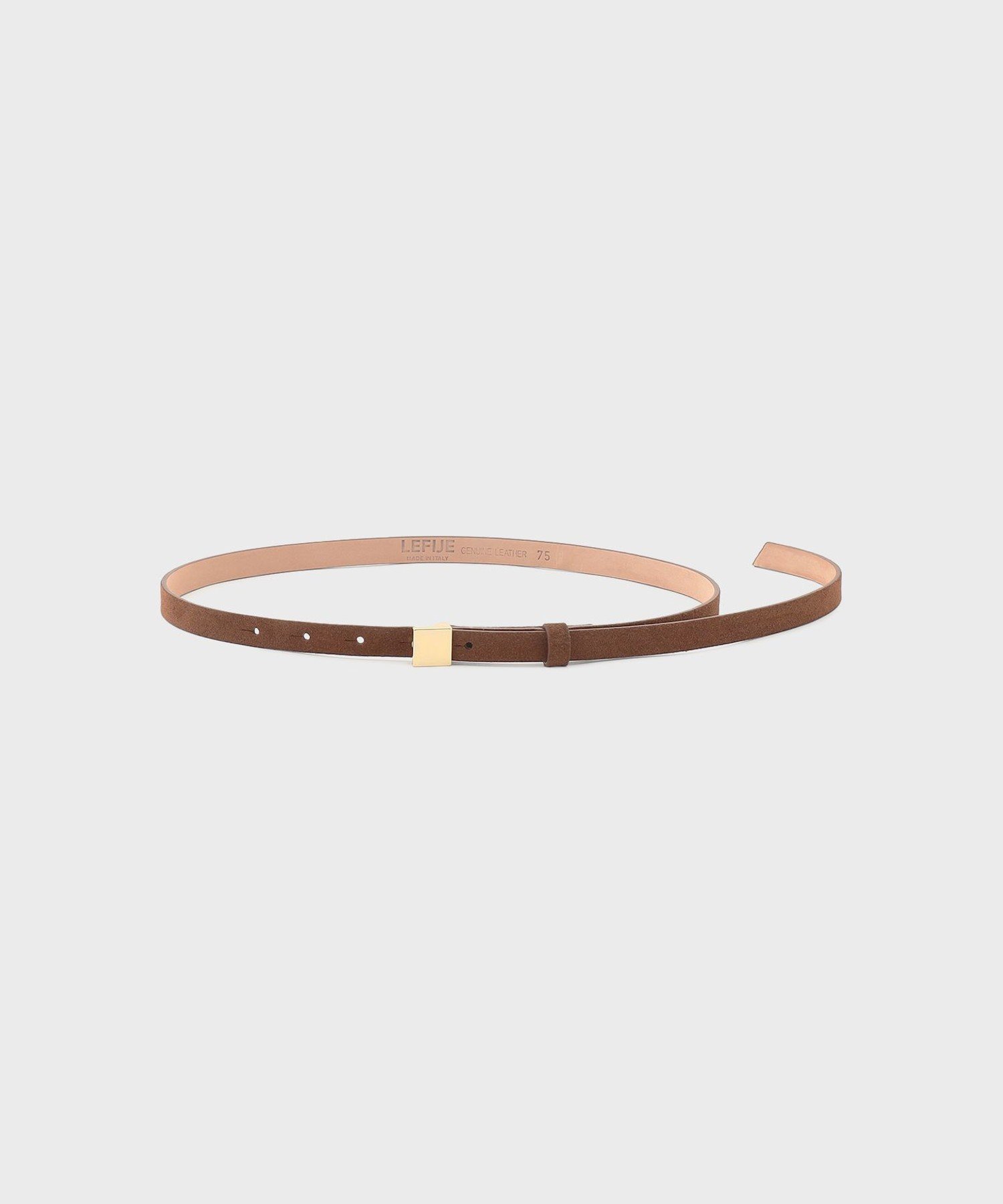 GRACE CONTINENTAL LEFIJE スウエードベルト グレースコンチネンタル ファッション雑貨 ベルト ブラウン【送料無料】