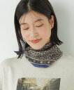human woman ◆レオパードオリジナルシルクスカーフ ヒューマン ウーマン ファッション雑貨 スカーフ・バンダナ グレー【送料無料】