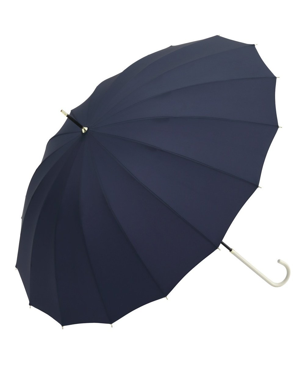 because because ビコーズ 16フレーム 長傘 ローラ ファッション雑貨 傘・長傘 レッド ホワイト ネイビ..