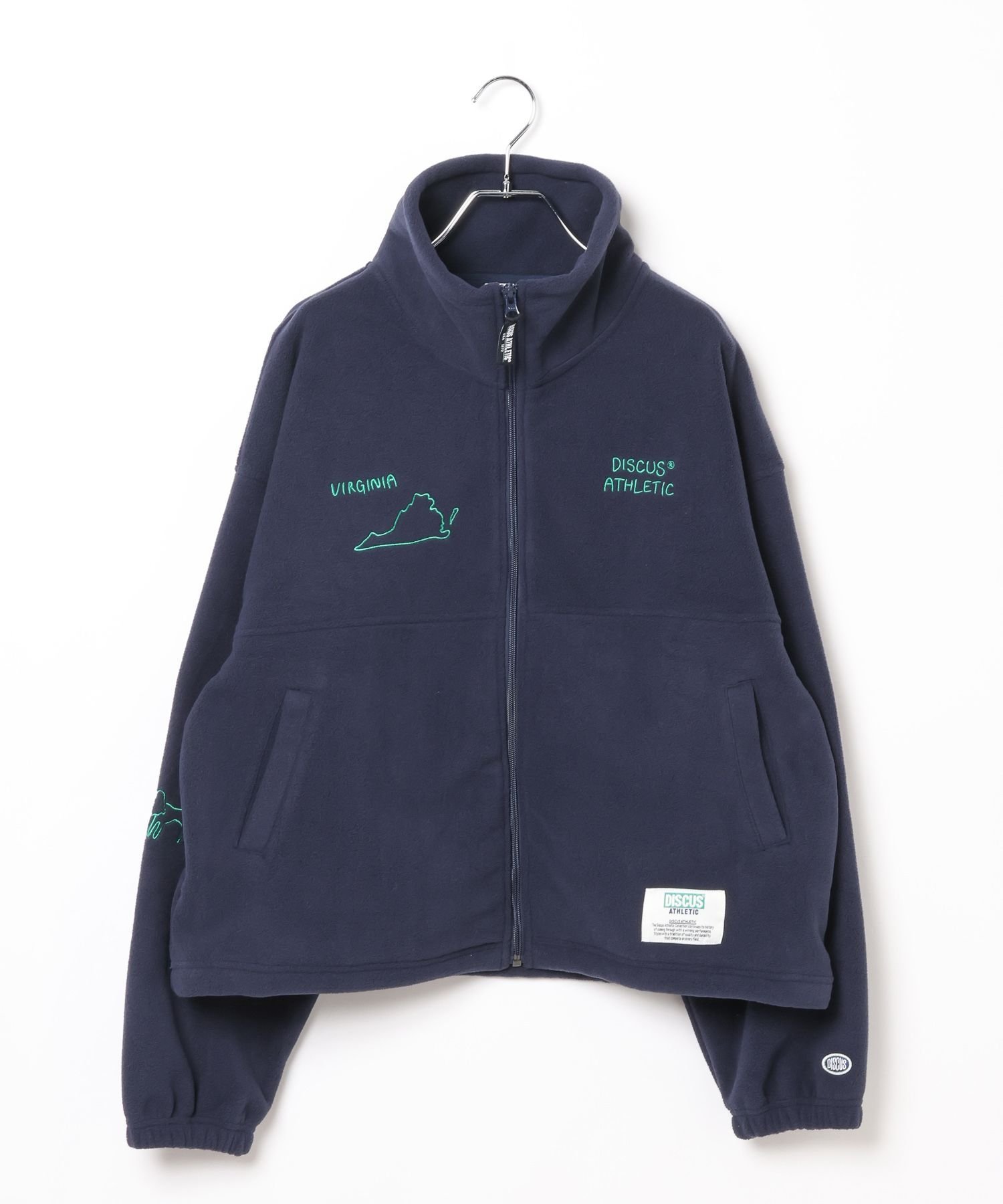 LEPSIM 【DISCUS/ディスカス】刺繍ZIPプルオーバー レプシィム トップス カットソー・Tシャツ ネイビー ブラウン【送料無料】