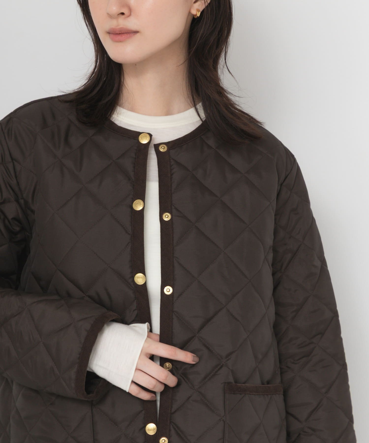 『一部別注カラー』Traditional Weatherwear ARKLEY A LINE アーバンリサーチ ジャケット・アウター ダウンジャケット・ダウンベスト ブラック ブラウン