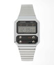 HIROB 【CASIO/カシオ】A100WE-1AJF【 ウォッチ 】 ヒロブ アクセサリー 腕時計 腕時計 シルバー【送料無料】