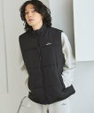 【SALE/41%OFF】The unormwind 刺繍ロゴ 中綿キルティング裾ドローコードベスト カジュアル トップス ベスト・ジレ ネイビー ブラック グ...
