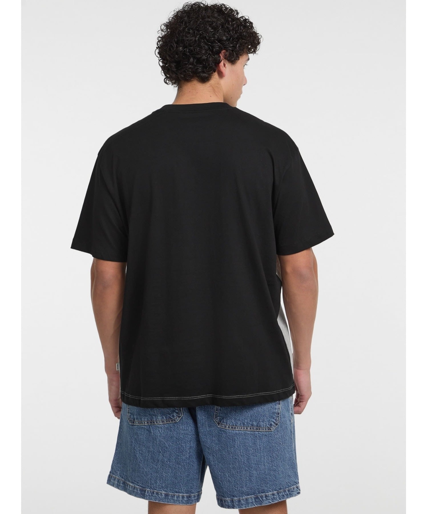 GUESS JEANS 半袖Tシャツ(M)Horizont Stripe Tee ゲス トップス カットソー・Tシャツ グレー グリーン