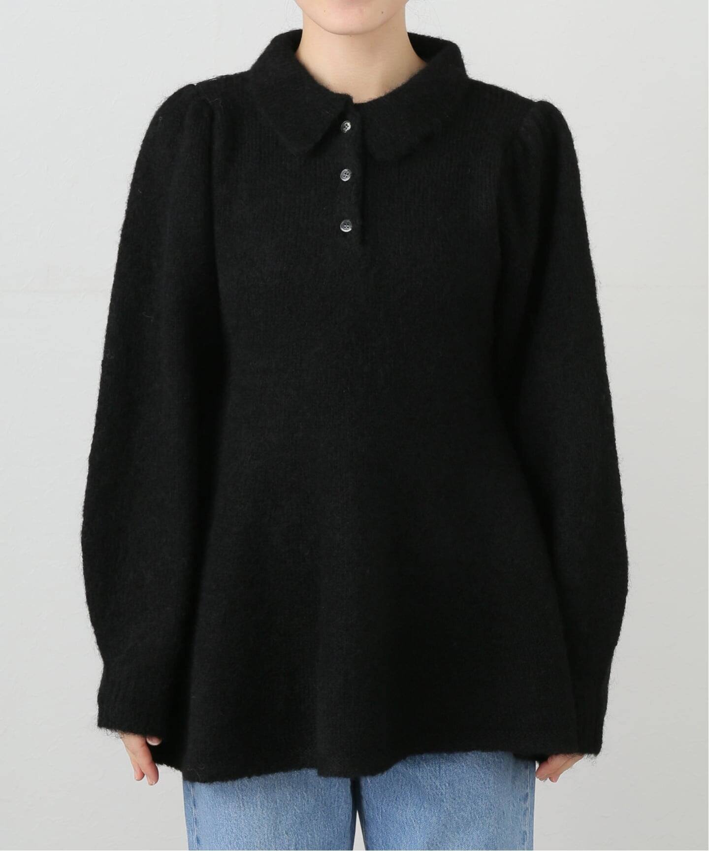 SLOBE IENA ペプラムニット スローブ イエナ トップス ニット ブラック グレー【送料無料】のサムネイル