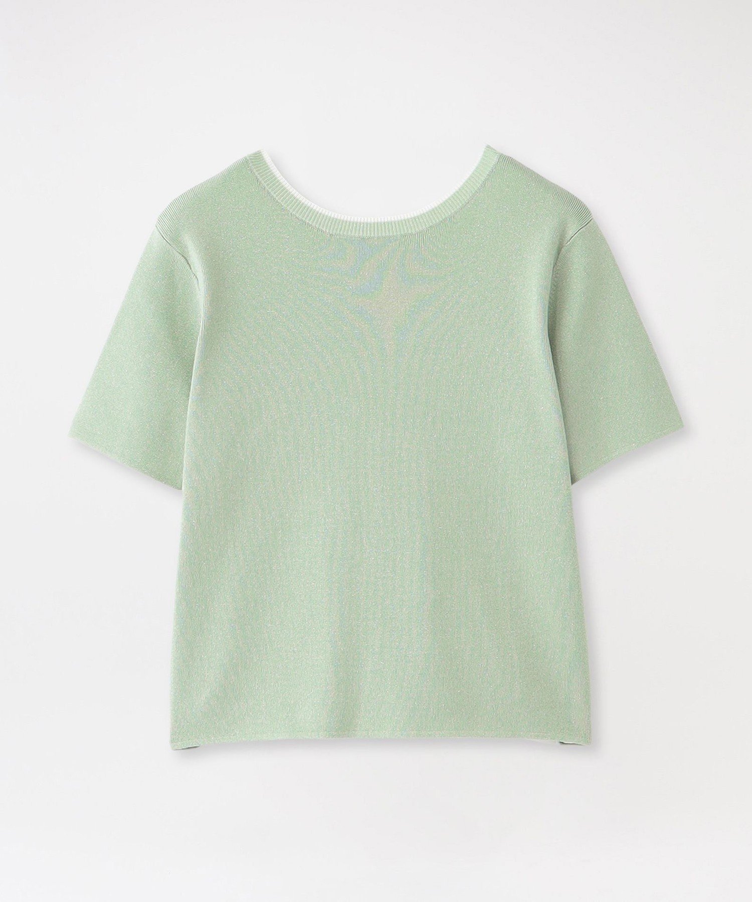 V-Neck - LOVELESS 2フェイスショートスリーブトップス ラブレス トップス ニット イエロー ベージュ ブルー【送料無料】