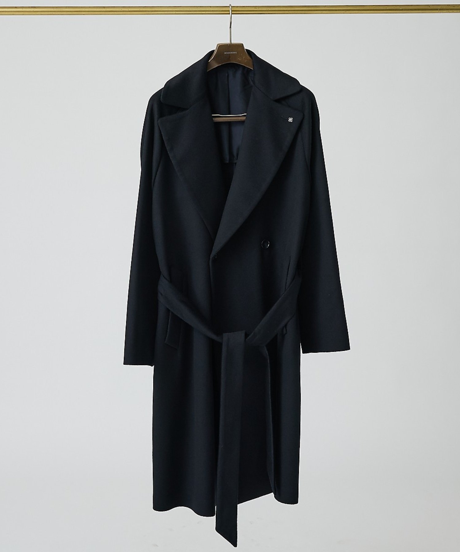 DESIGNWORKS 【TAGLIATORE/タリアトーレ】ダブルブレストコート HENDRICKS デザインワークス ジャケット・アウター トレンチコート ネイビー【送料無料】