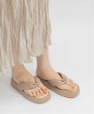 【SALE／50%OFF】RANDA 配色デザイントングサンダル ランダ シューズ・靴 サンダル ベージュ ブラック ホワイト
