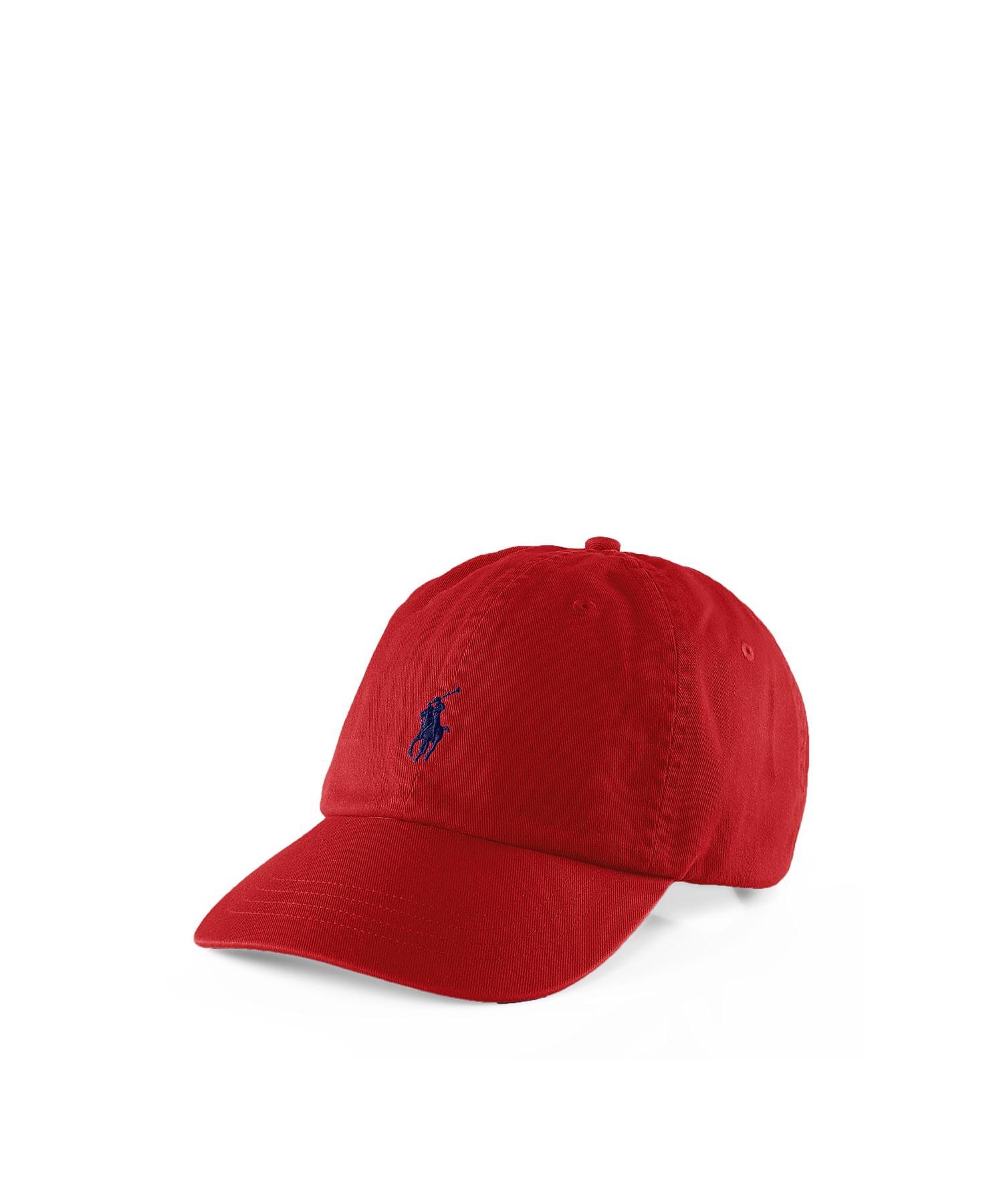 ポロ ラルフ ローレン POLO RALPH LAUREN コットン チノ ベースボール キャップ ラルフローレン 帽子 キャップ レッド【送料無料】