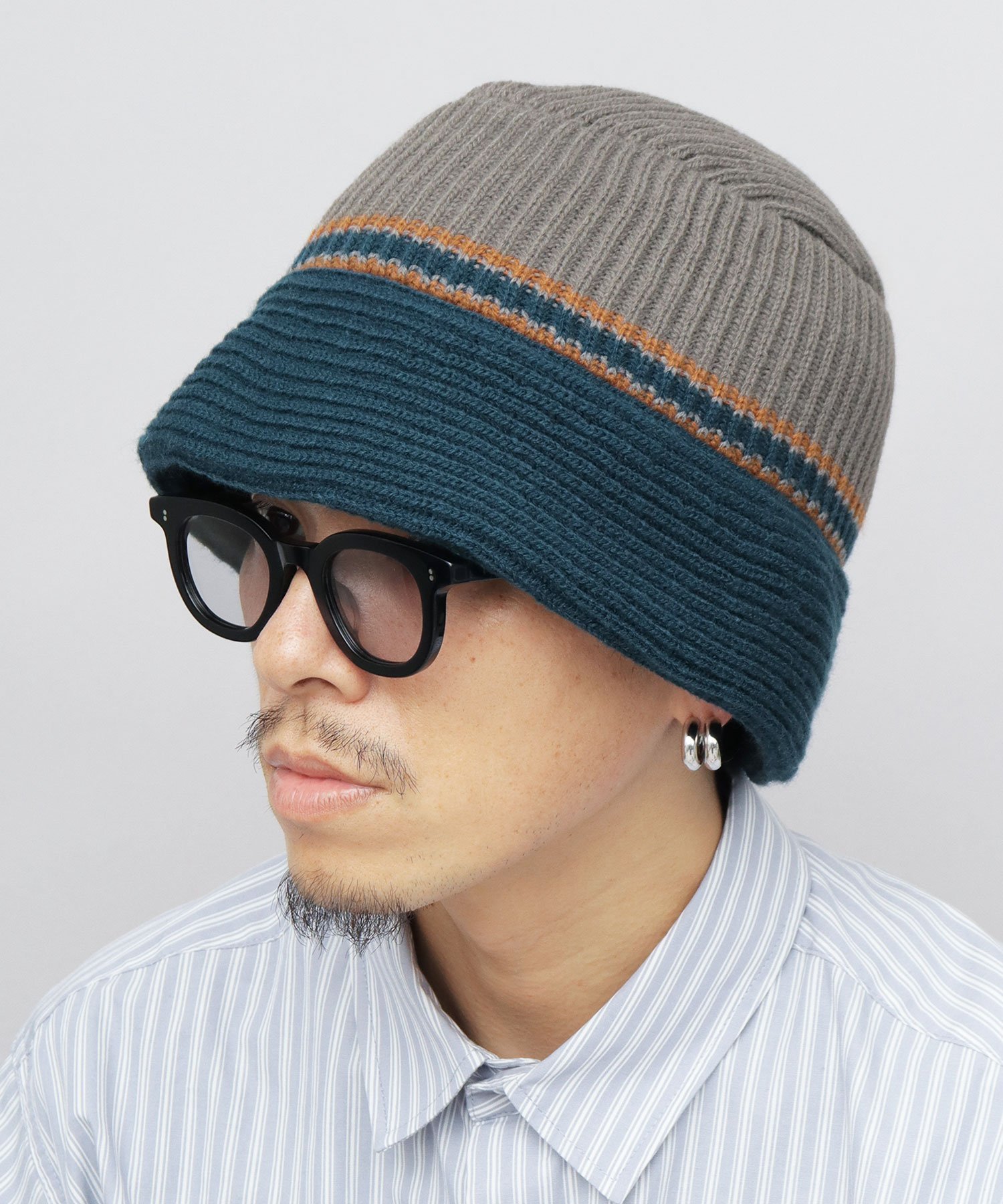 Basiquenti ハット 帽子 ニットハット バケットハット リブニット バケハ ニット 秋 冬 エー.エム.エス. 帽子 ハット ブラック ベージュ グレー【送料無料】