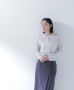 NATURAL BEAUTY BASIC ラメシアーベーシックカーディガン ナチュラルビューティベーシック トップス カーディガン ベージュ パープル グレー【...
