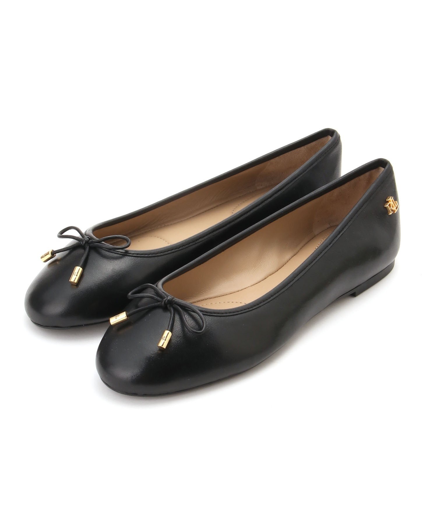 LAUREN RALPH LAUREN ローレン ラルフローレン R01H Jayna フラットバレエ ブラック フラットシューズ リーガル フットコミュニティー シューズ・靴 スリッポン ブラック【送料無料】
