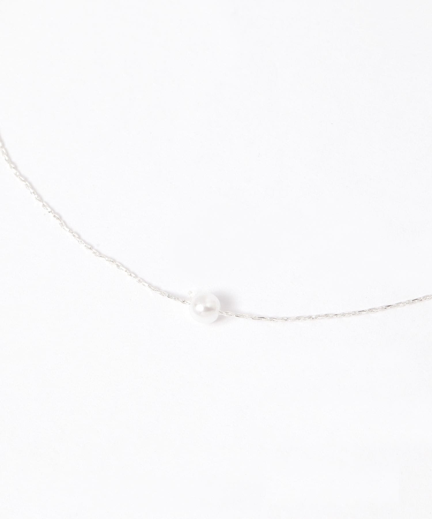 LAKOLE 1トップパールネックレス ラコレ アクセサリー・腕時計 ネックレス シルバー ゴールド