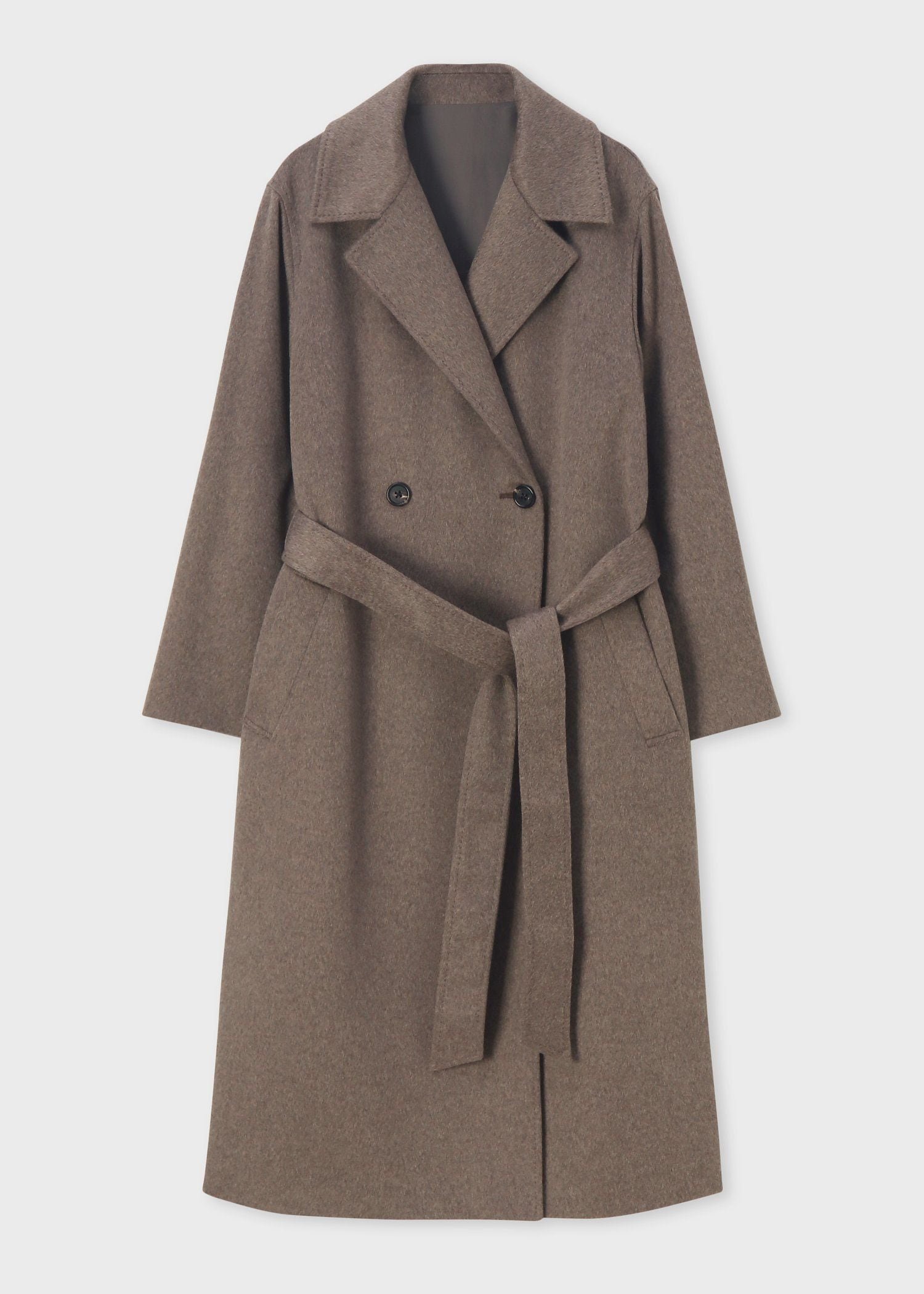 Paul Smith ウィメンズ カシミヤ ロングコート ポール・スミス ジャケット・アウター その他のジャケット・アウター ブラウン ブラック【送料無料】