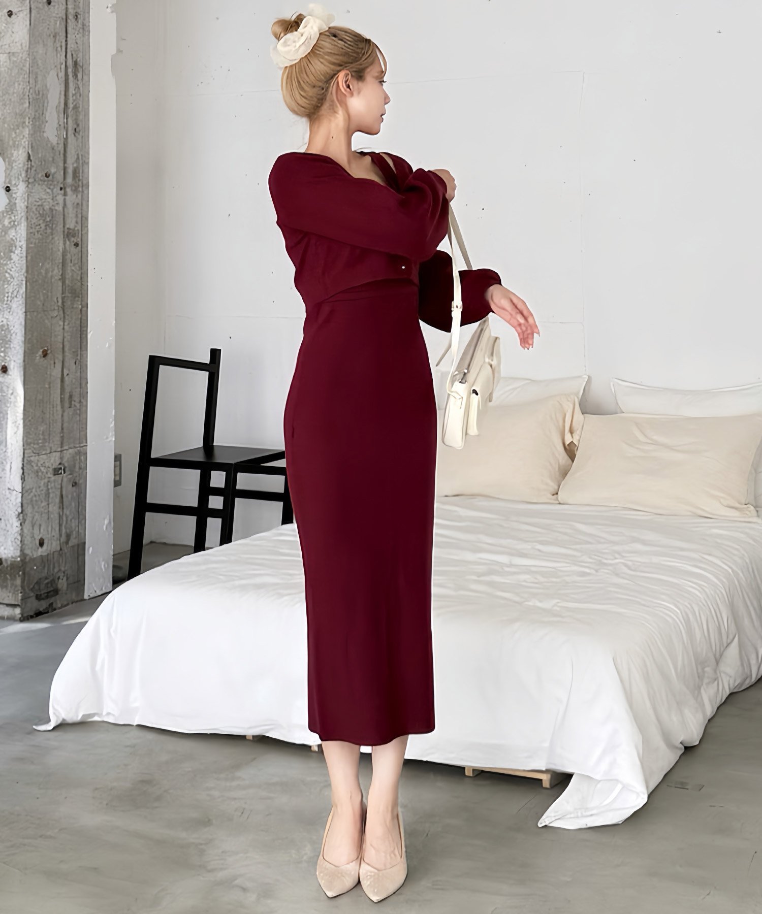 ROYAL PARTY ニットアンサンブルタイトワンピース ロイヤルパーティー ワンピース・ドレス ワンピース ..