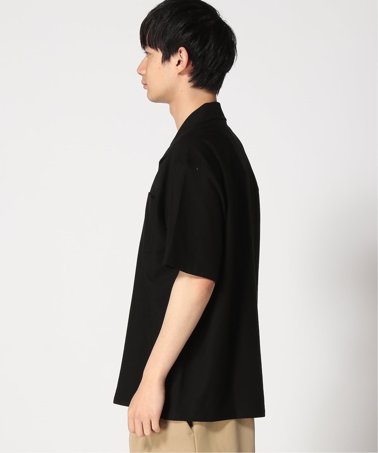 (M)LSC SHIRT WIDE FIT OG LOGO クローム トップス シャツ・ブラウス ブラック