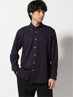 Ivy Stripe Buttondown Shirt EN91506: Navy