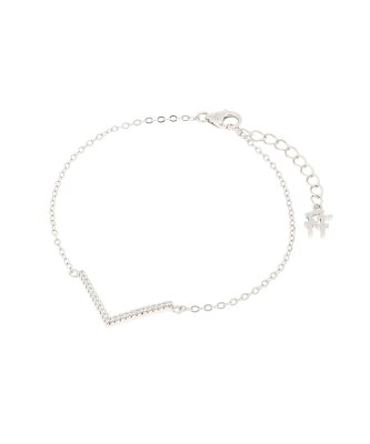 Folli Follie (W)FASHIONABLY SILVER Vライン ブレスレット フォリフォリ アクセサリー・腕時計 ブレスレット・バングル シルバー【送料無料】