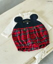 apres les cours 【リンク】ディズニーキャラクターボディスーツ エフオーオンラインストア マタニティウェア・ベビー用品 ロンパース・カバーオール レッド【送料無料】