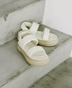 studio CLIP 【PUMA】MAYU PAFFY SANDAL スタディオクリップ シューズ・靴 サンダル ホワイト ブラック【送料無料】