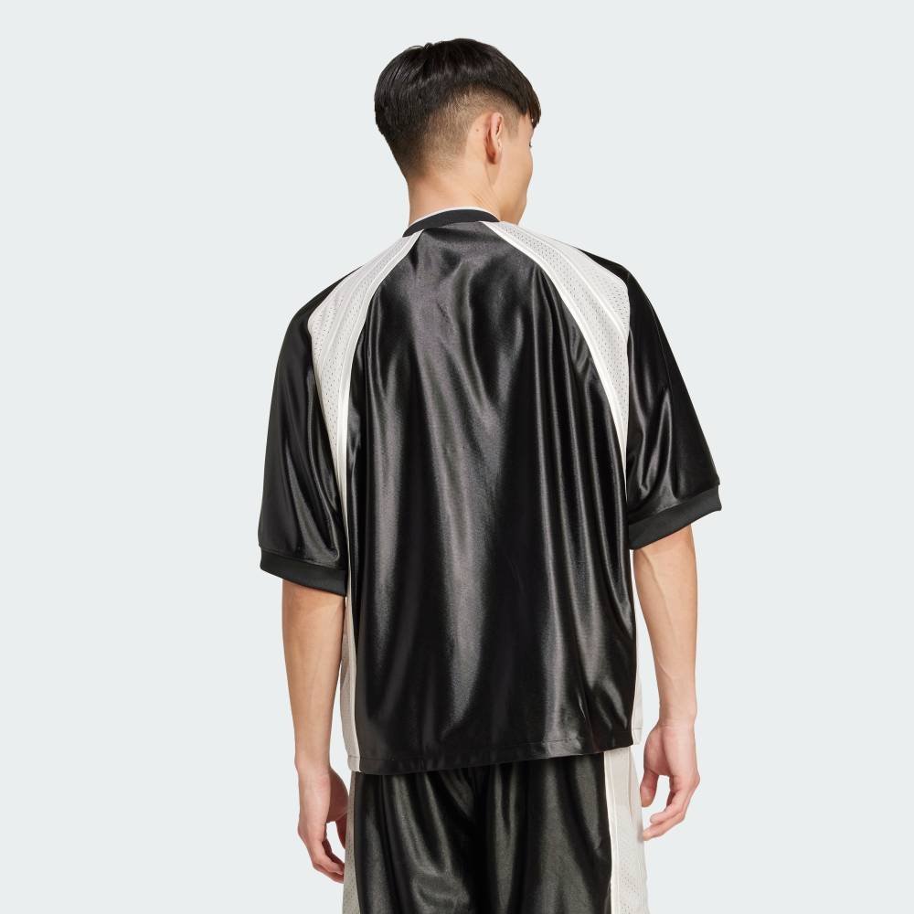【SALE／20%OFF】adidas 【公式】アディダス adidas カットライン 半袖トラックトップ アディダス トップス カットソー・Tシャツ ブラック【送料無料】