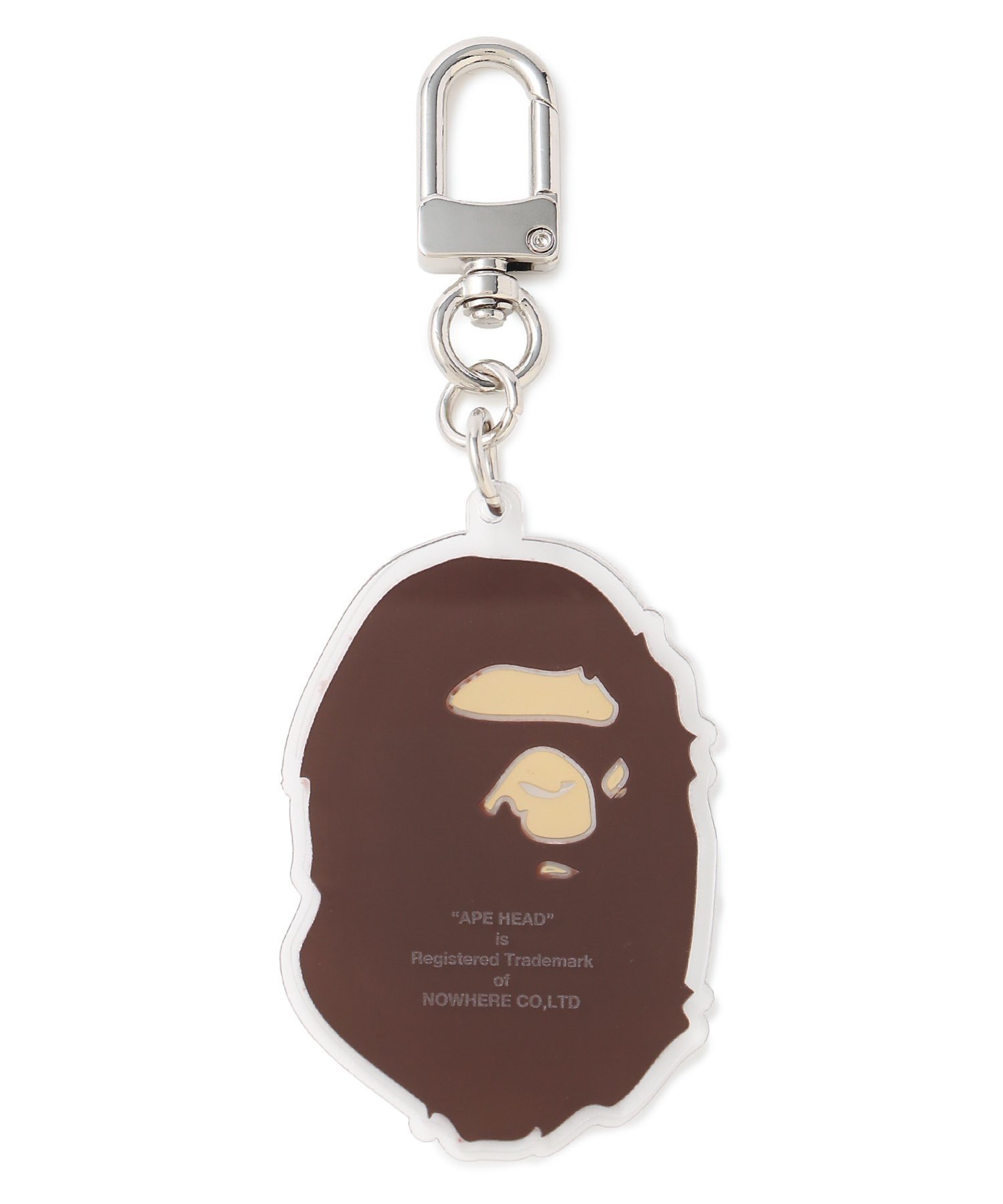 A BATHING APE APE HEAD ACRYLIC KEYCHAIN ア ベイシング エイプ ファッション雑貨 チャーム・キーチェーン