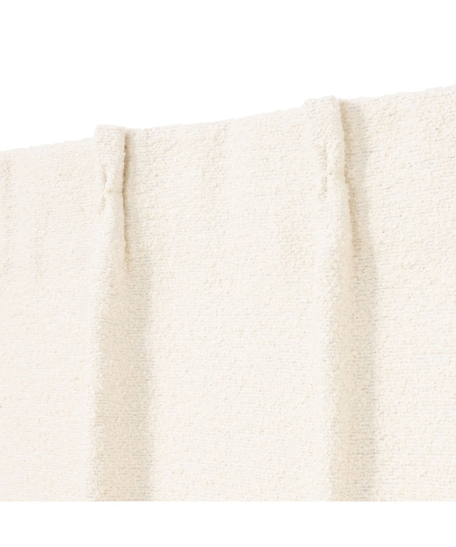 Francfranc ブークレ ドレープカーテン H1780*W1000 アイボリー フランフラン インテリア・生活雑貨 カーテン ホワイト【送料無料】 [3]