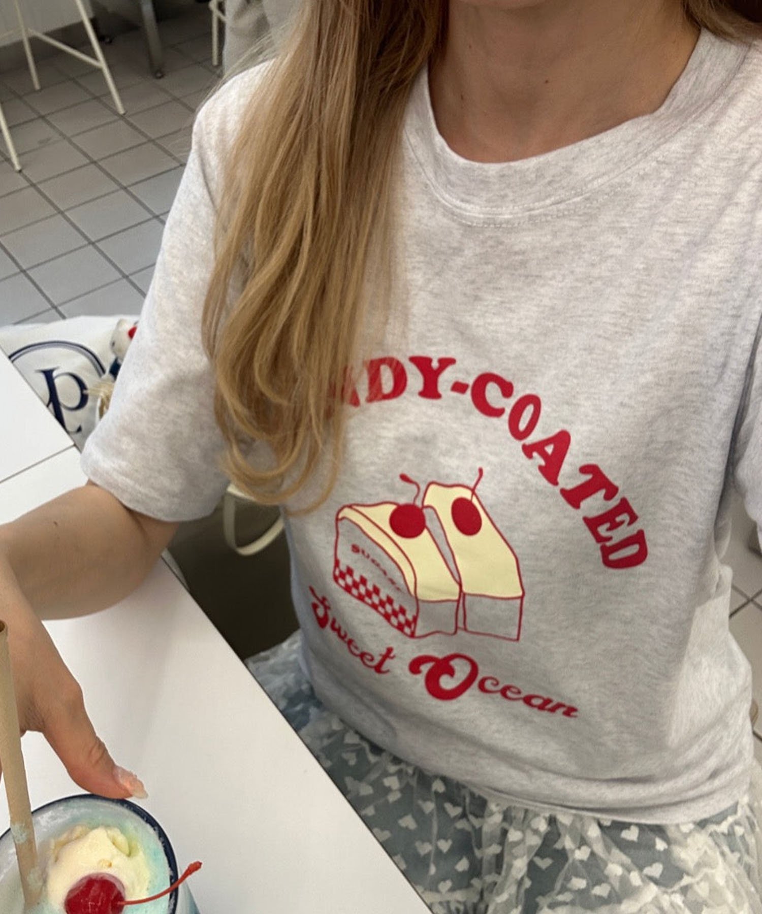 樂天商城 - SOLLON. candy cake tee アウトフィッターラボ トップス カットソー・Tシャツ ホワイト