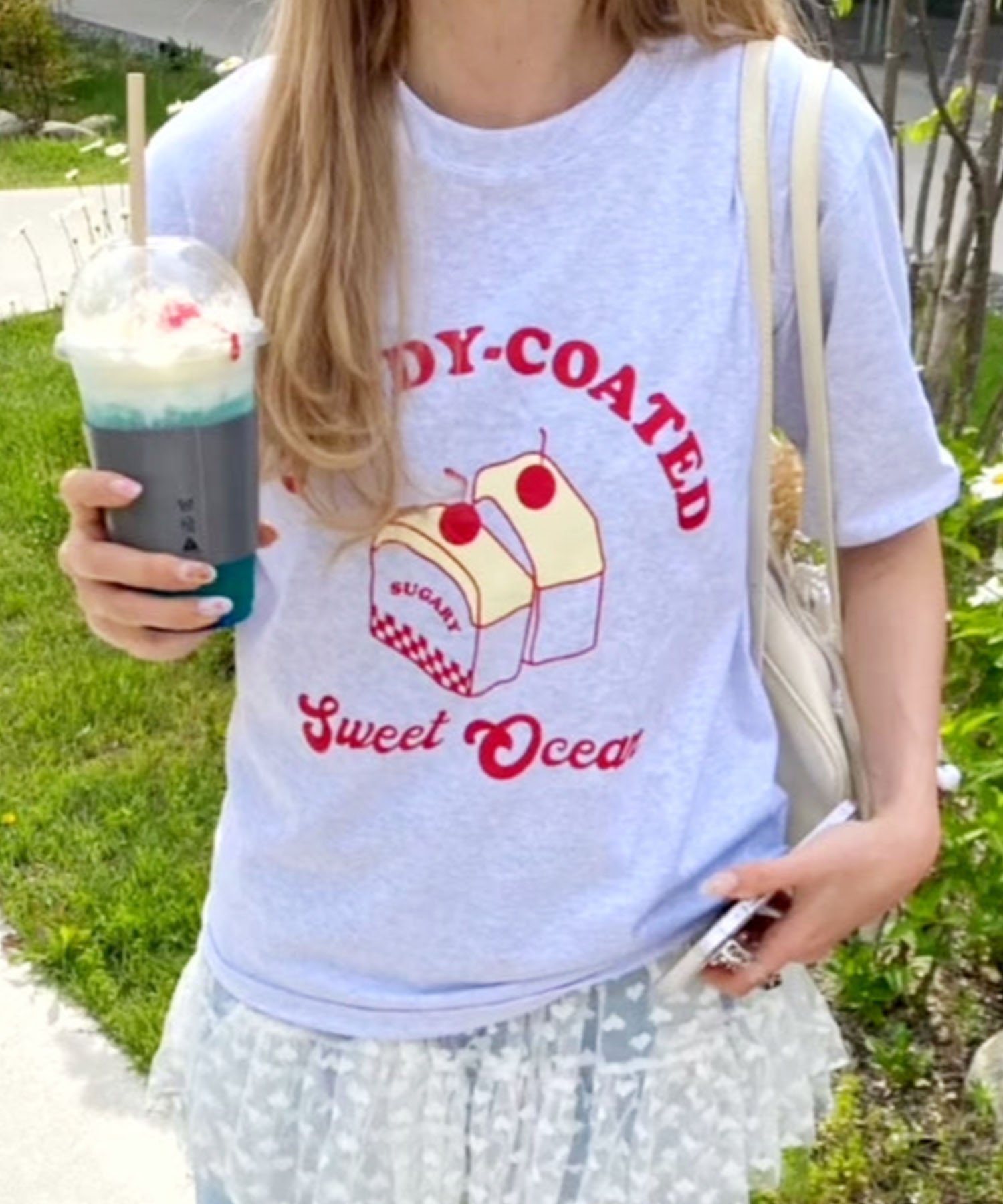 SOLLON. candy cake tee アウトフィッターラボ トップス カットソー・Tシャツ ホワイト