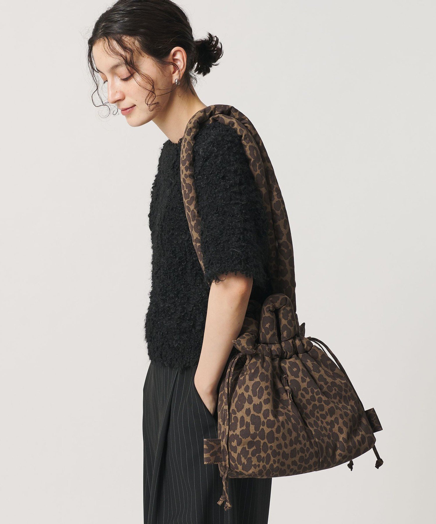 BEAUTY&YOUTH UNITED ARROWS 【WEB限定】＜OLEND＞Compact Ona ソフト 3WAY ショルダーバッグ/レオパード ビューティー＆ユース　ユナイテッドアローズ バッグ ショルダーバッグ【送料無料】
