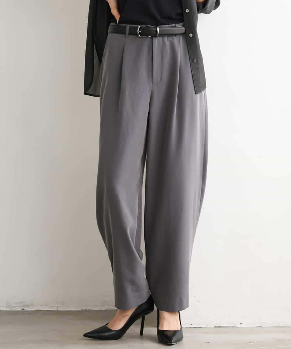 MICHEL KLEIN [2WAY]ピーチタッチワイドパンツ ミッシェルクラン パンツ その他のパンツ ベージュ