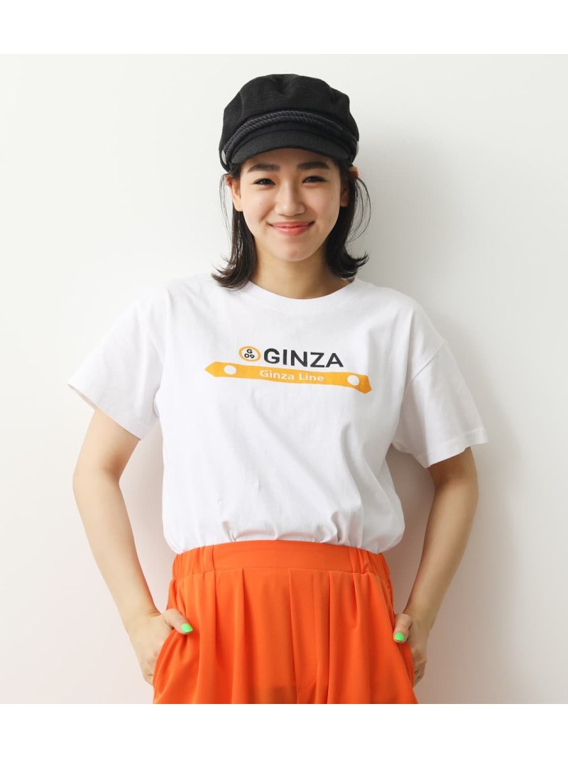 【SALE／49%OFF】RODEO CROWNS WIDE BOWL Tokyo Metro Sign Tシャツ ロデオクラウンズワイドボウル トップス カットソー・Tシャツ パープル レッド イエロー ブルーのサムネイル