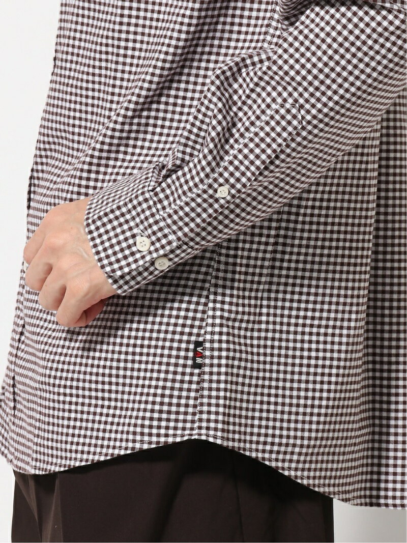 Gingham Buttondown Shirt EN91510: Brown