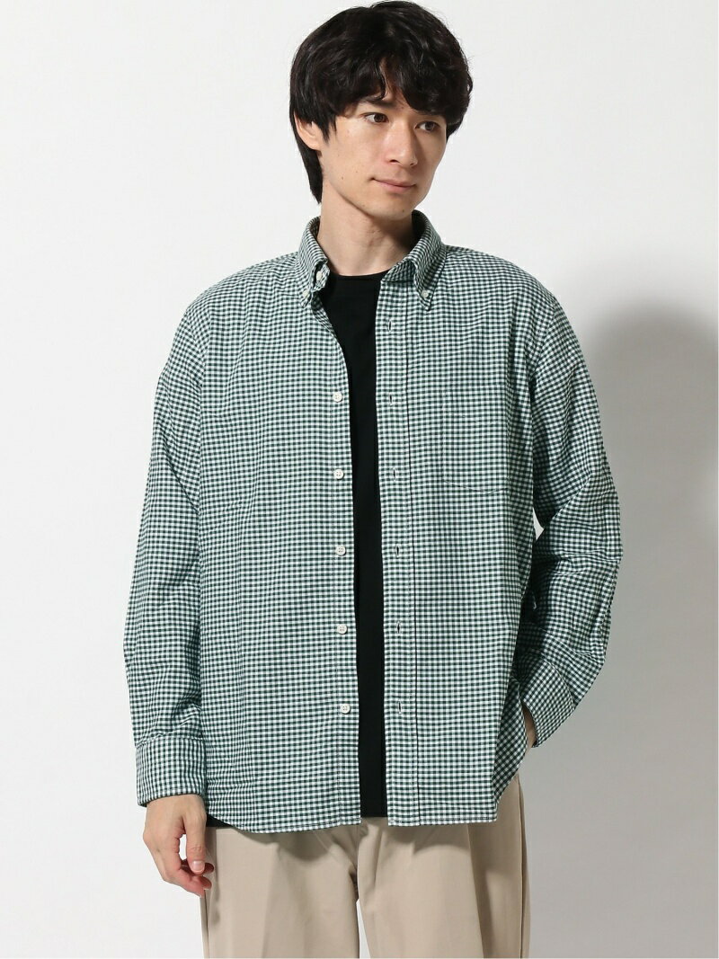 Gingham Buttondown Shirt EN91510: Green