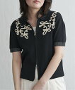 【SALE/26%OFF】VENCE share style Ladys コード刺繍ダブルジップブルゾン ヴァンス エクスチェンジ トップス カーディガン ホワ...