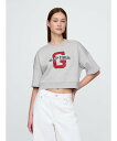 【SALE/49%OFF】GAP (W)ヴィンテージソフト クロップド 5分袖 スウェットシャツ ギャップ トップス スウェット・トレーナー グレー ネイビー ...