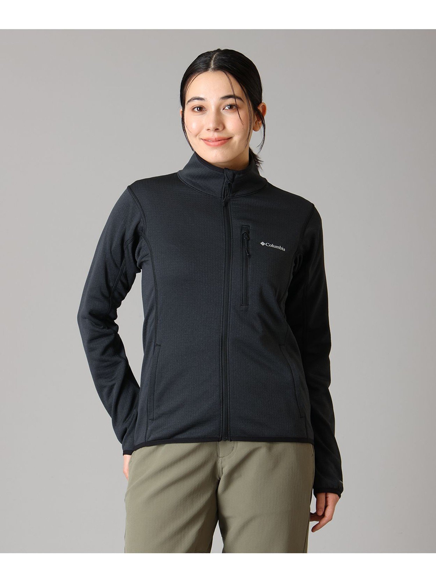Columbia/ ウィメンズエッセンシャルハイクグリッドフリースフルジップ /コロンビア コロンビア トップス その他のトップス ブラック レッド