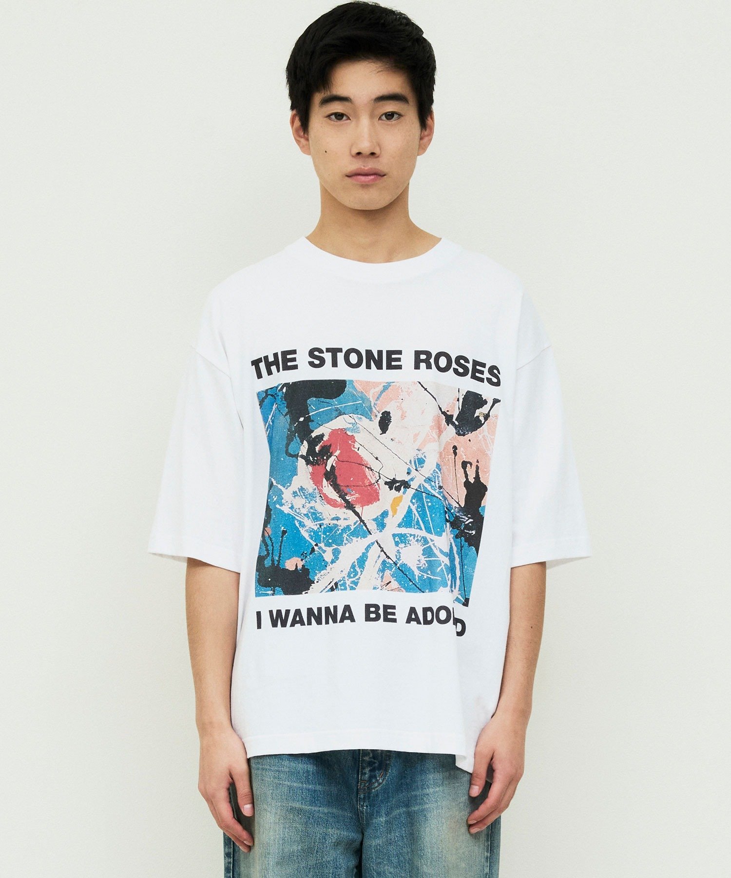 Johnbull Private labo アーティストTシャツ(THE STONE ROSES / I WANNA BE ADORED) ジョンブルプライベートラボ トップス カットソー・Tシャツ ホワイト【送料無料】